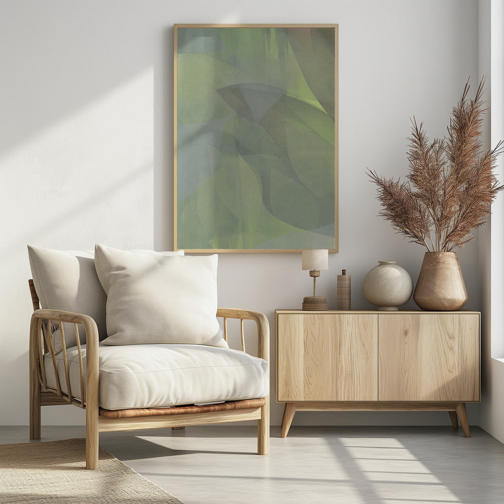 Soft Pastel Leaves 2 | Poster
