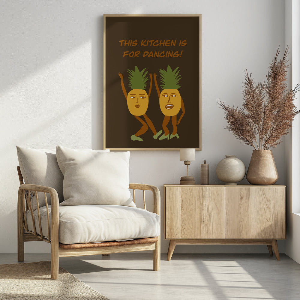 Dansende ananas | Poster