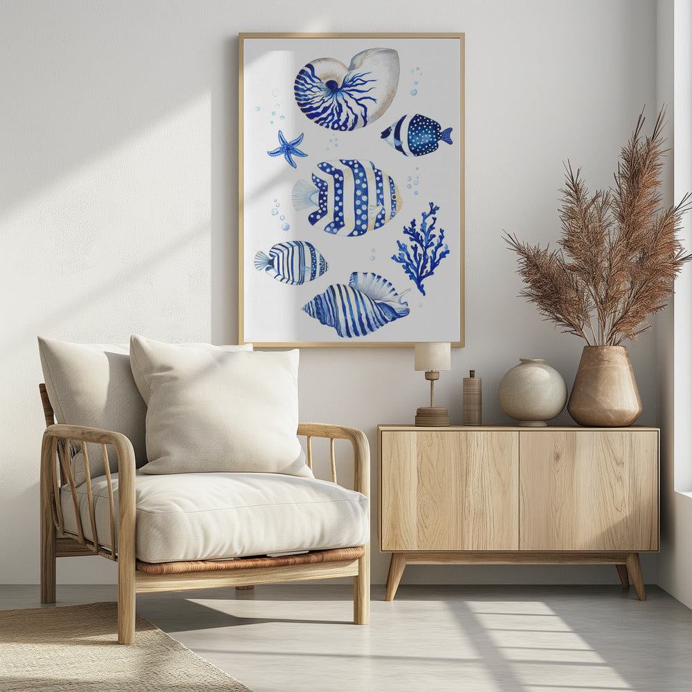 Geïnspireerd door de rustige schoonheid van de oceaan | Poster