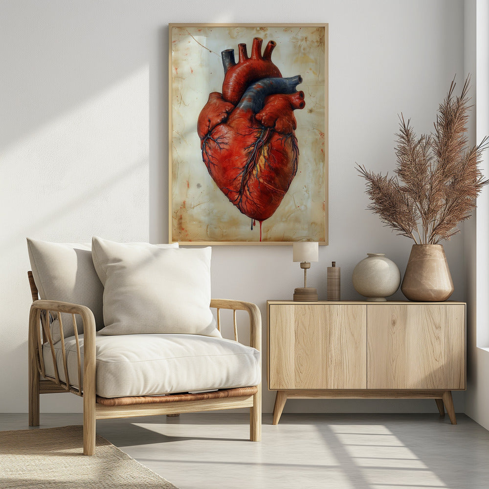 Anatomie Kunst 3 hart | Poster