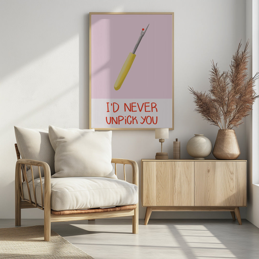 Ik zou je nooit meer loshalen | Poster