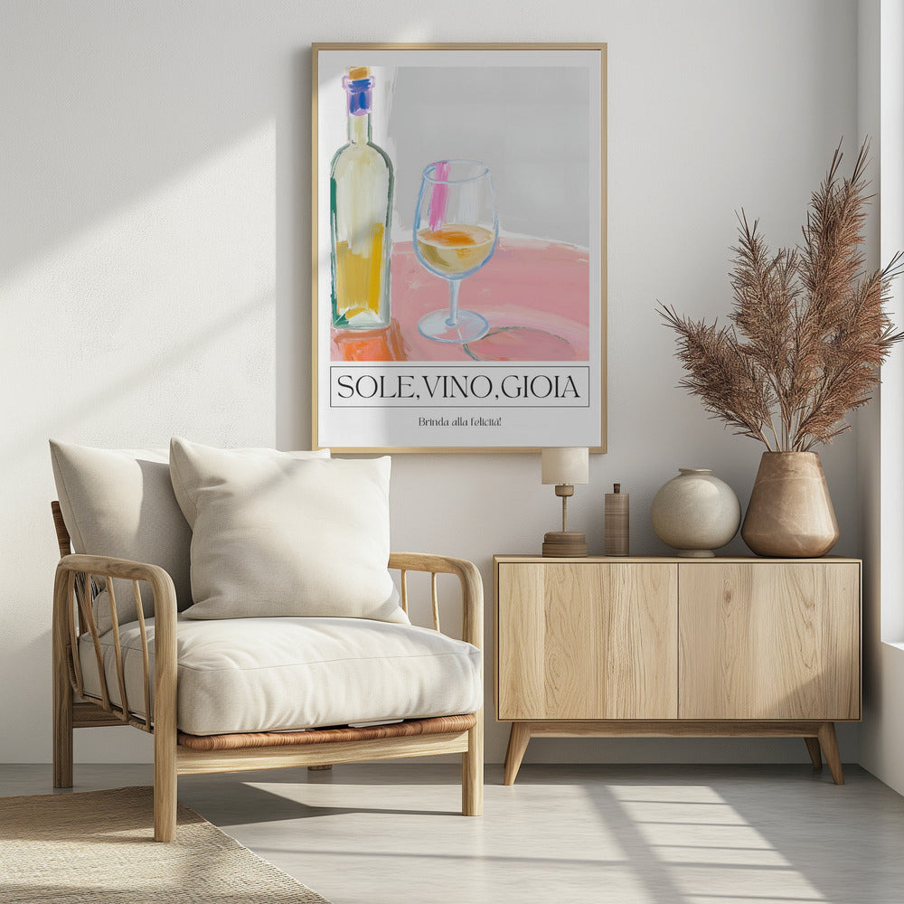 Zeetong, wijn, gioia | Poster
