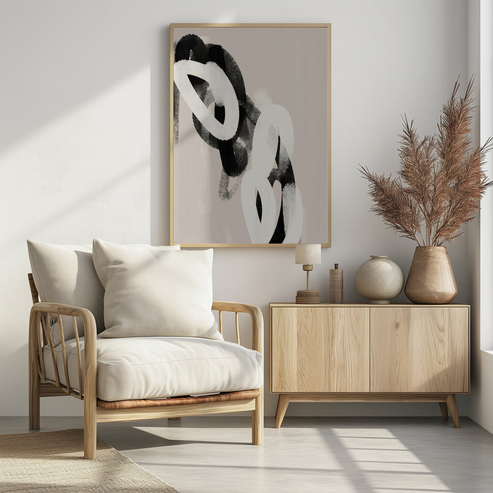 Monochrome lussen | Poster
