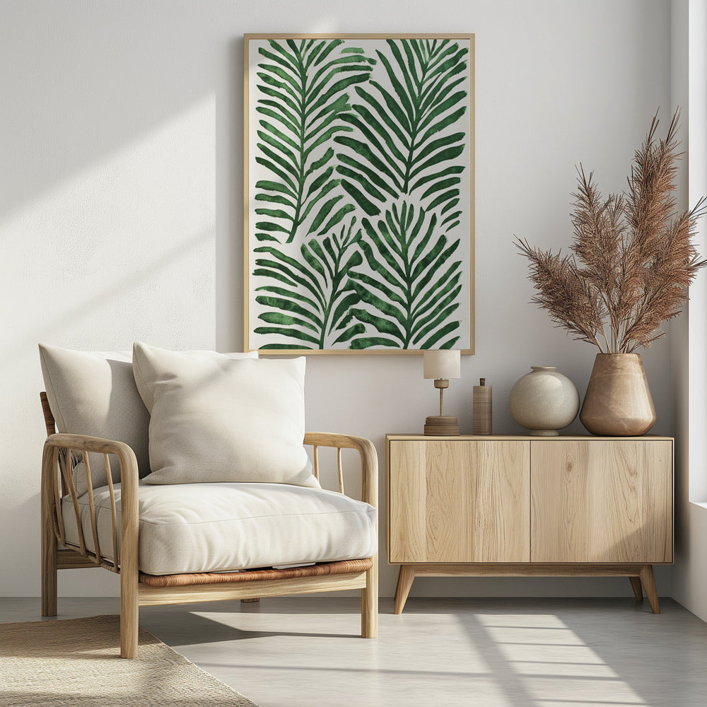 Groene bladeren | Poster