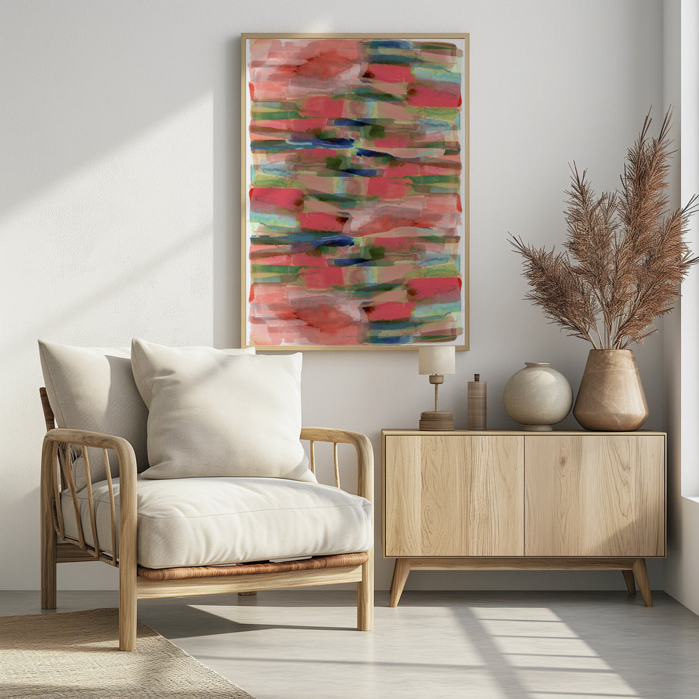 Abstracte vloeibare vormen print | poster