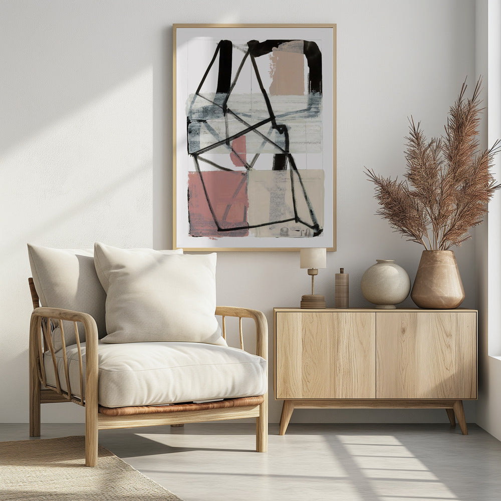 Lijnkunst Patchwork Print Nr. 1 | Poster