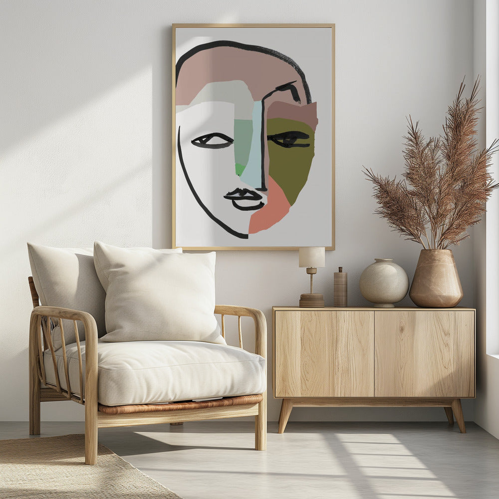 Visage No 1 Art Print | Poster