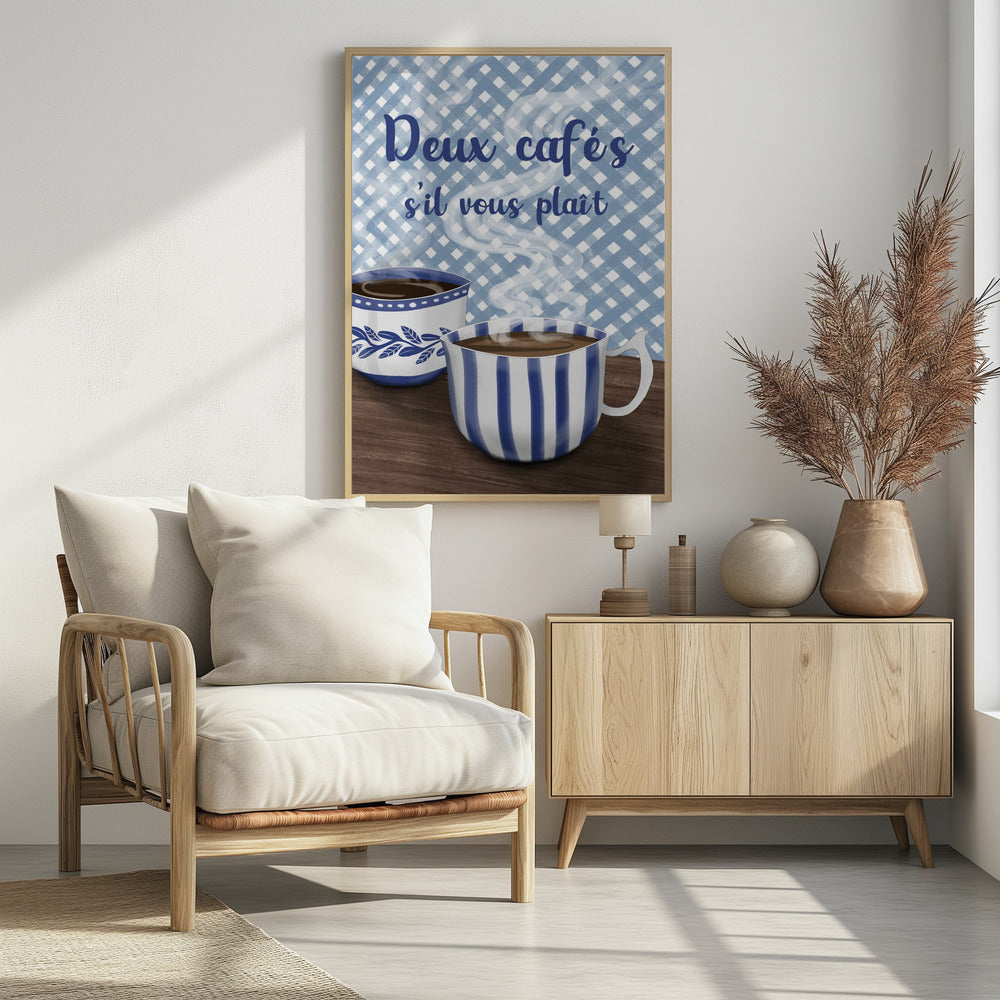 Two coffees please | Poster