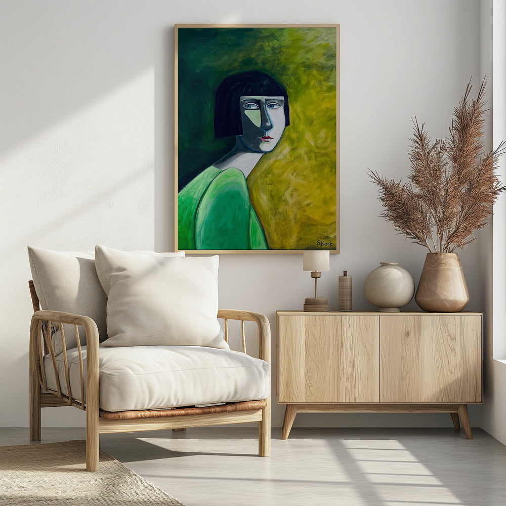 De vrouw die terugkijkt | Poster