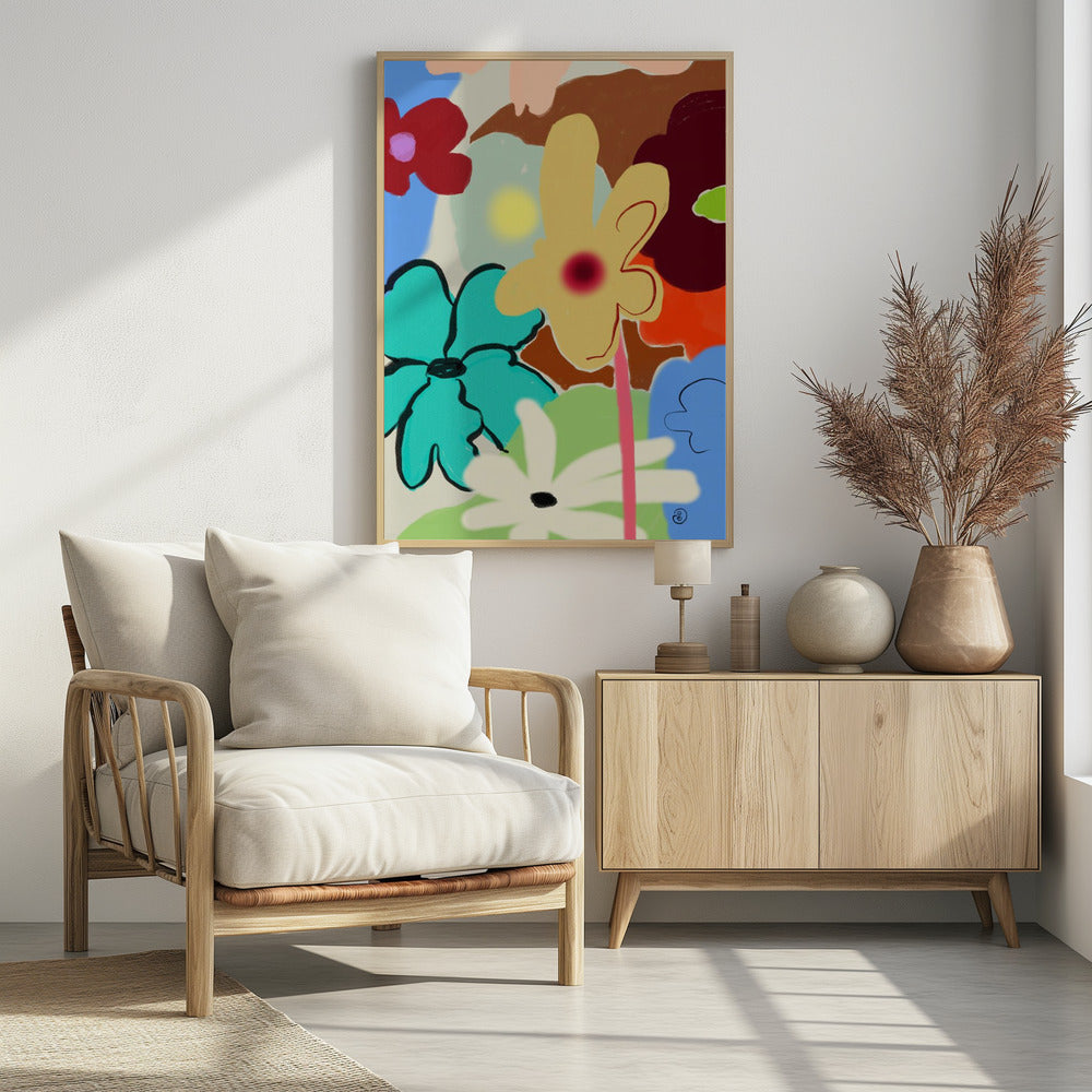 LUIDE BLOEMEN DANSEN | Poster