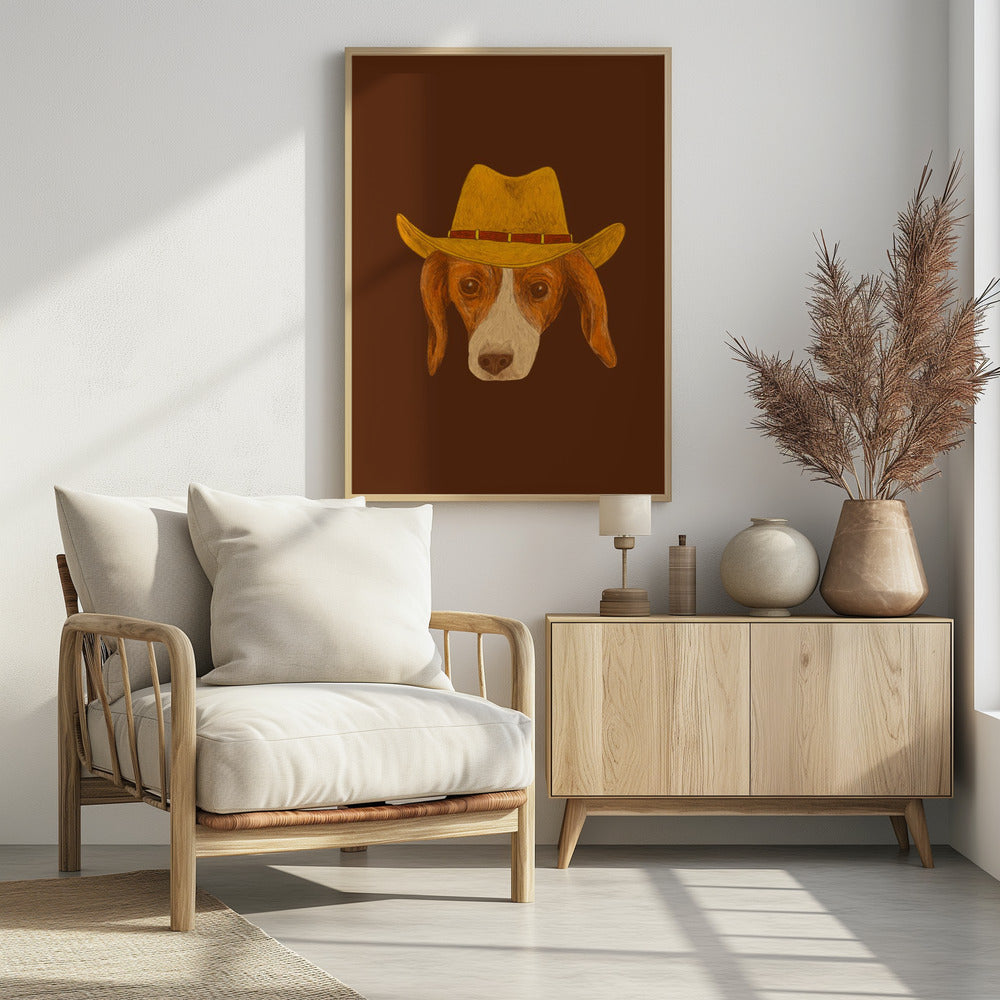 Nala, de schattigste cowgirl pup | Poster