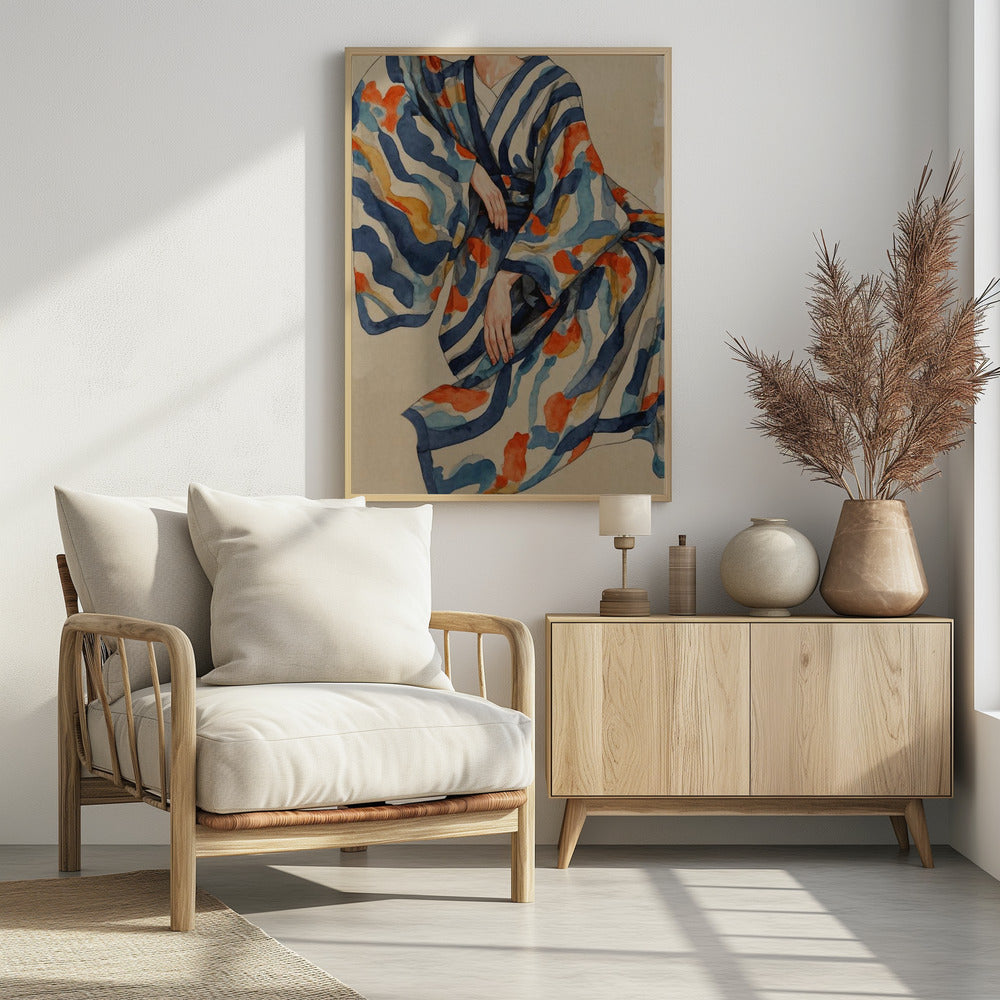 Flowing Kimono Patterns | Poster