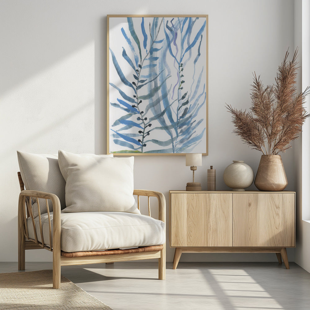 Blue Seaweed No1 | Poster