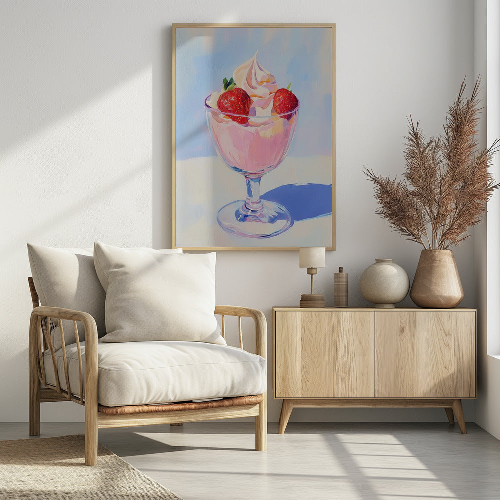 Aardbeienmilkshake | Poster