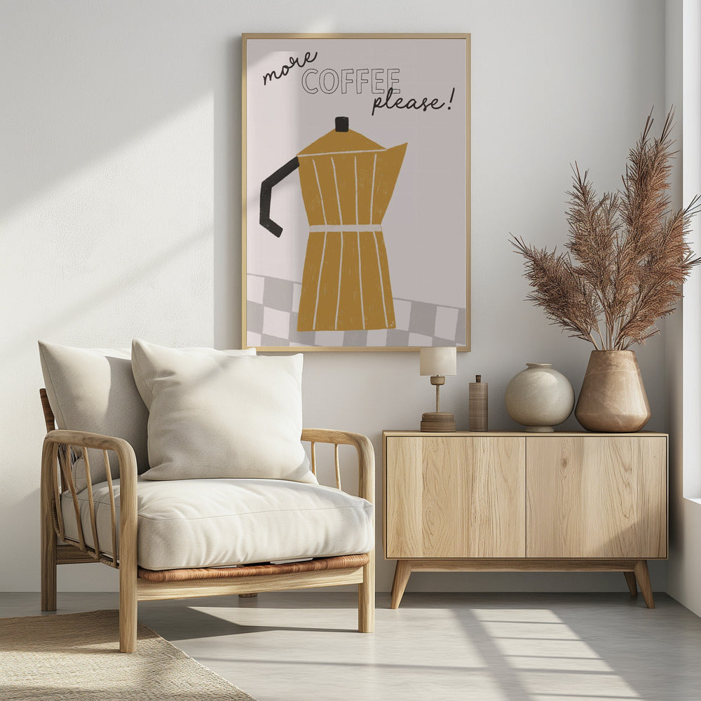 Meer koffie | Poster