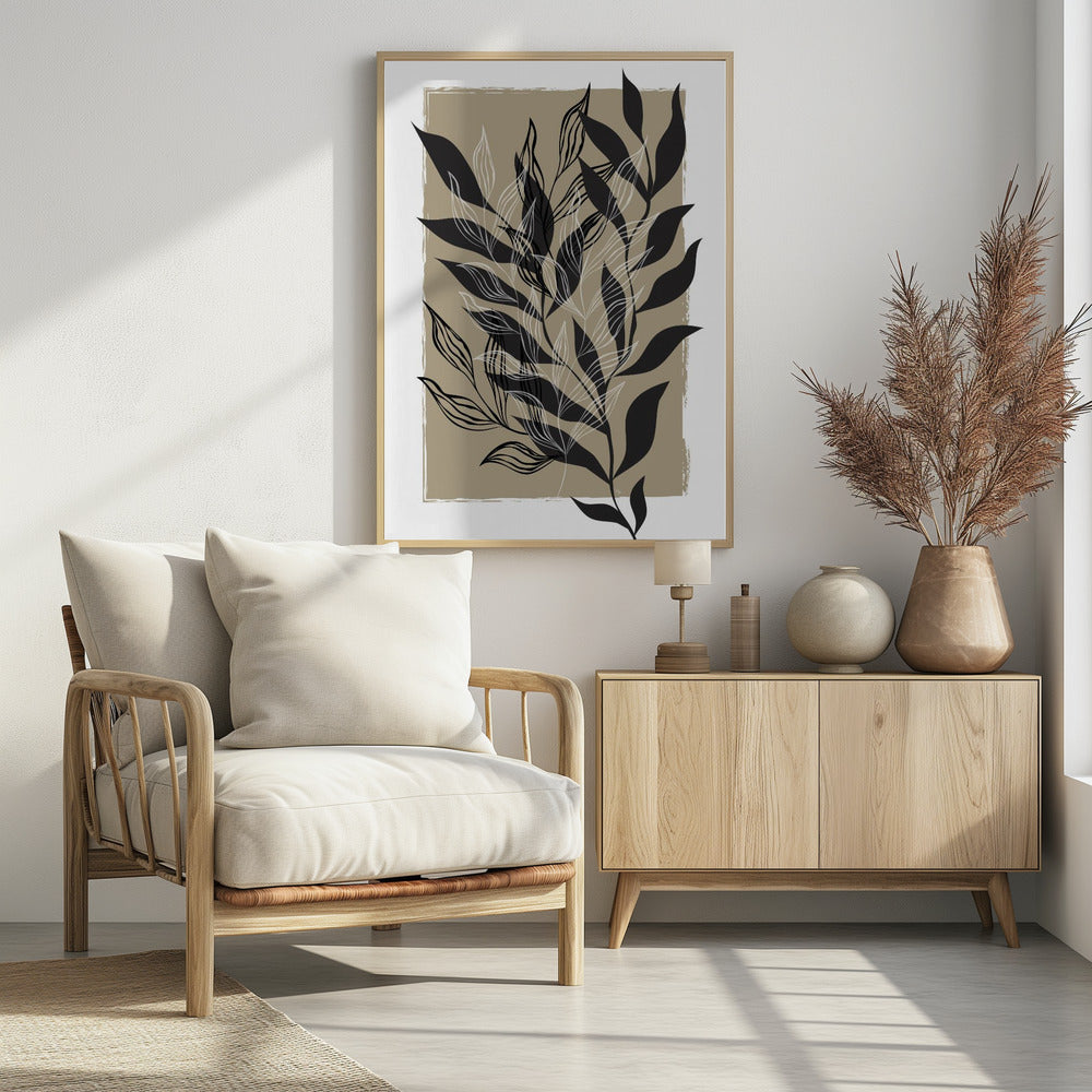 Minimalistisch botanisch ontwerp | Poster