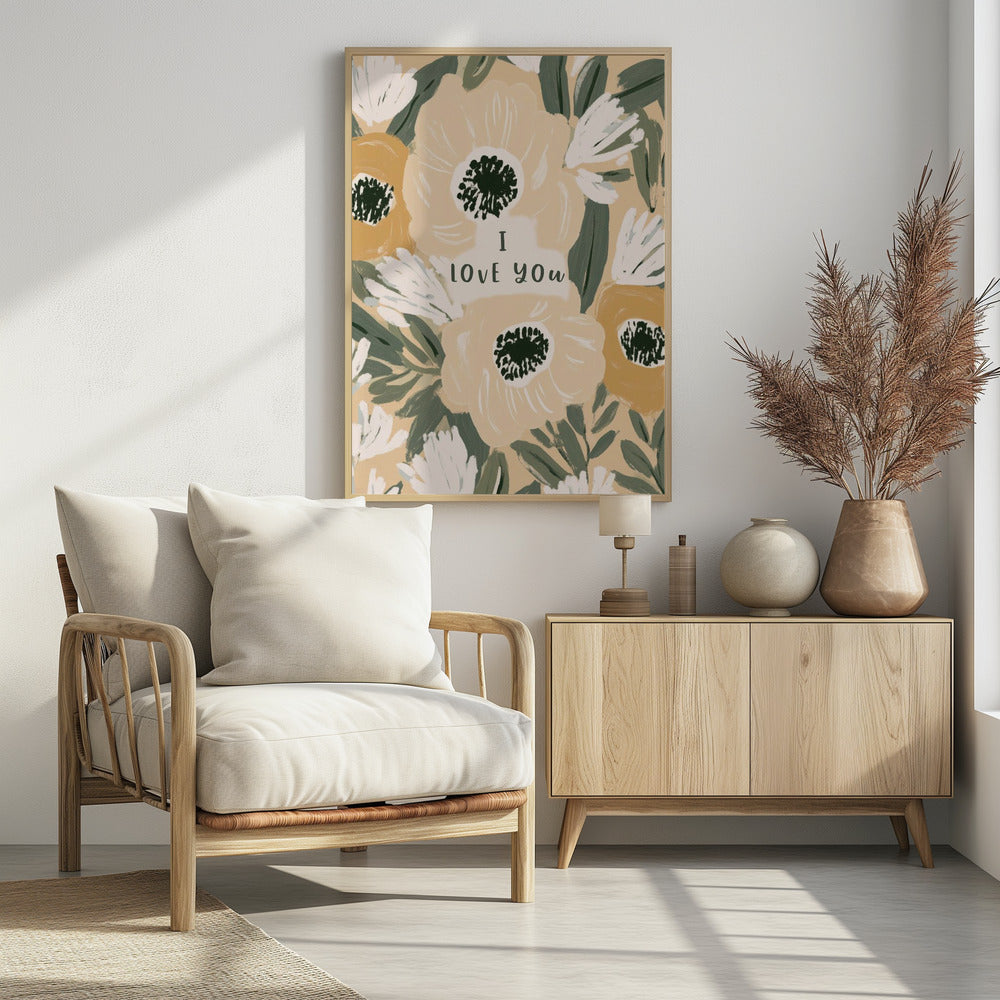 Bloemenliefdesbrief | Poster