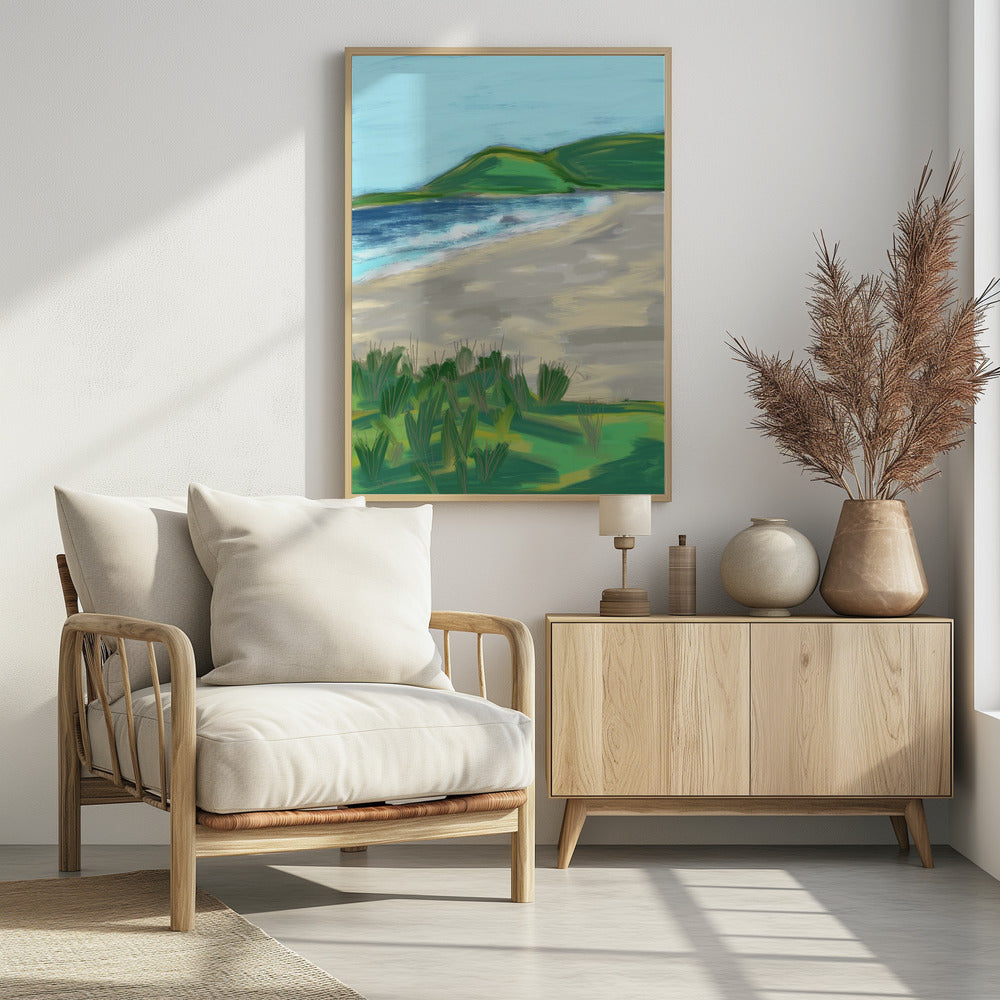 Dromerig strandtafereel | Poster