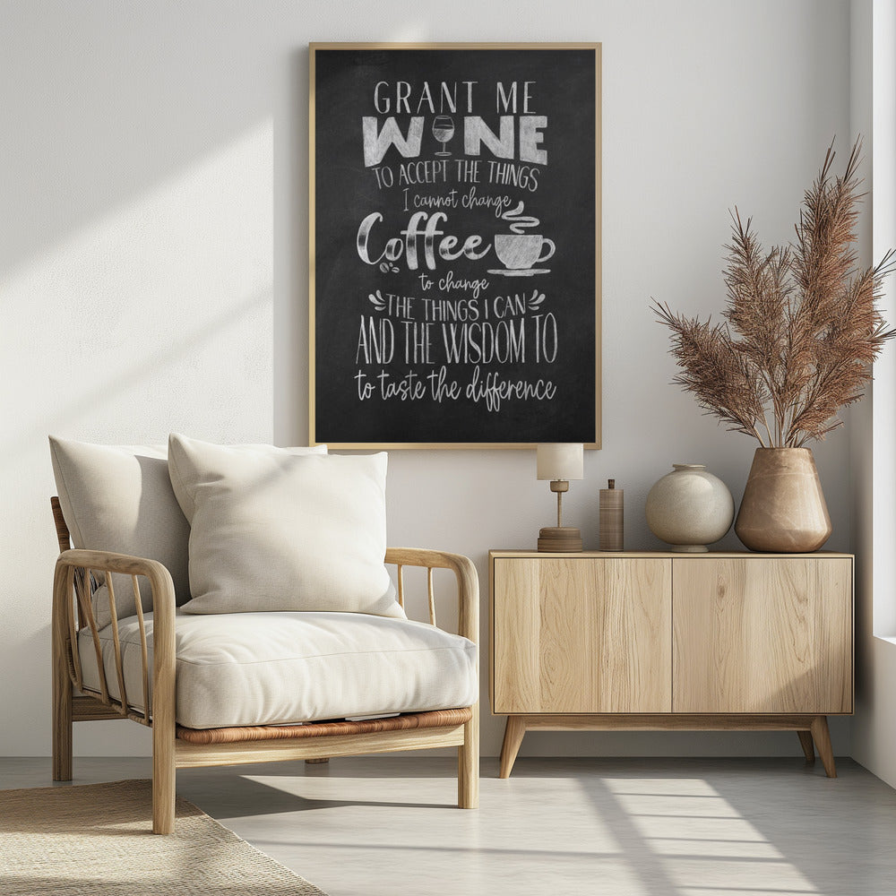 Wijn en koffie | Poster