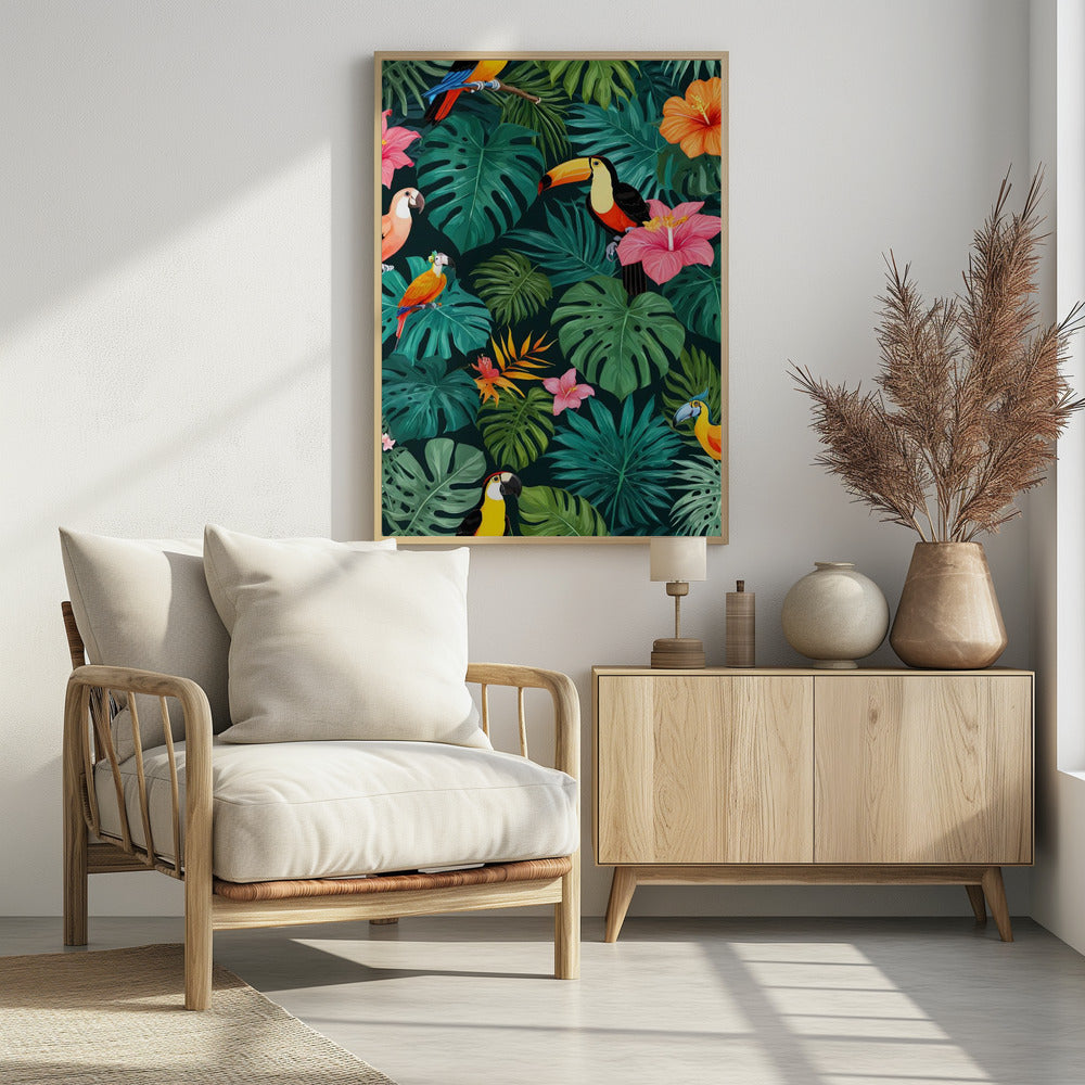 Tropisch paradijs junglepatroon | Poster