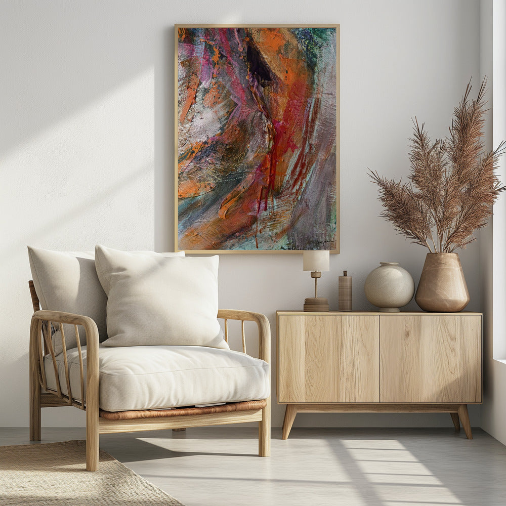 Karmozijnrode Geode | Poster