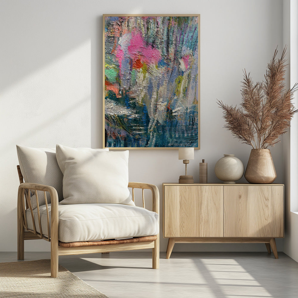 Expressionistisch kleurrijk abstract | Poster