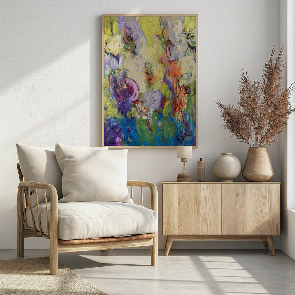 Abstracte Bloesemdans | Poster