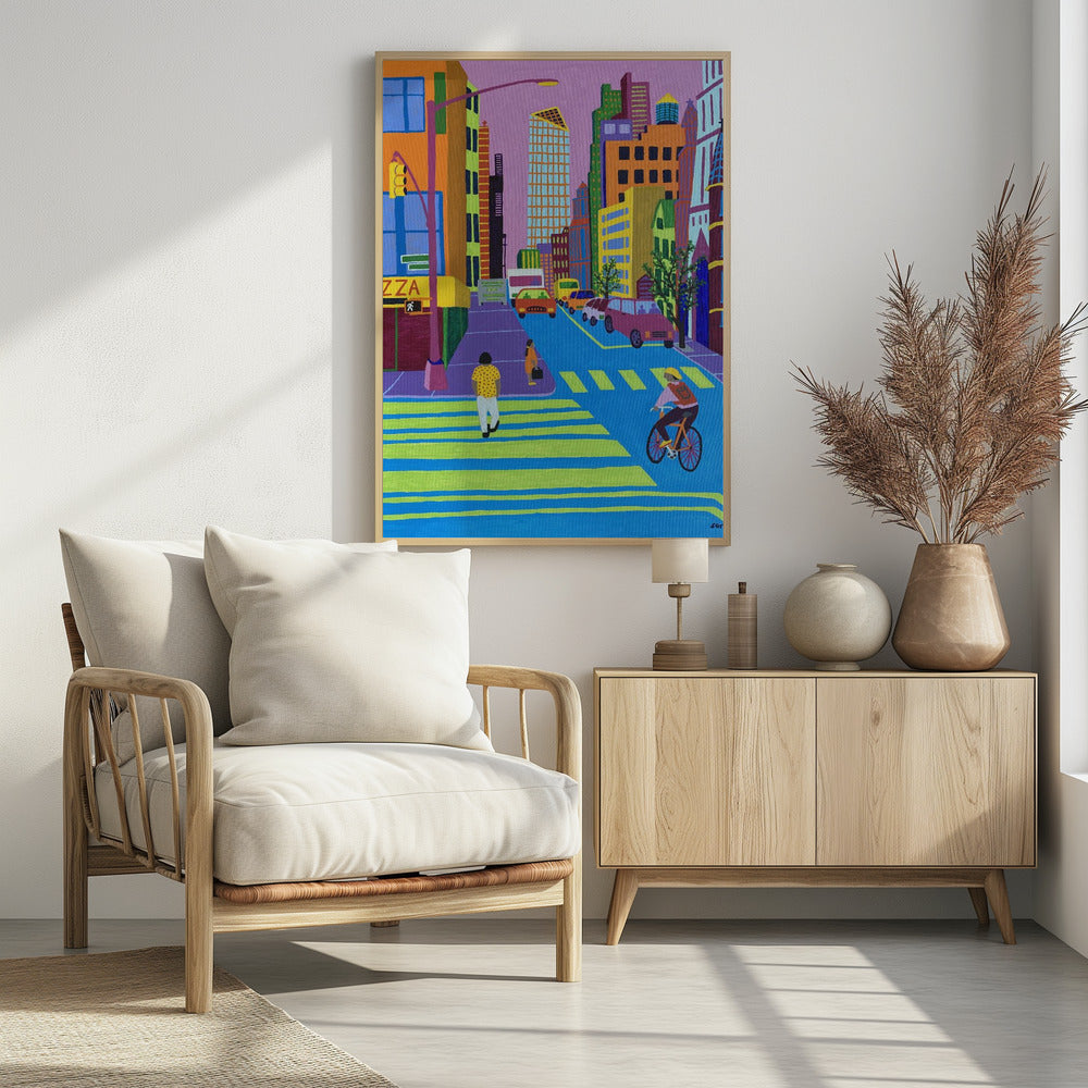 In de stad | Poster