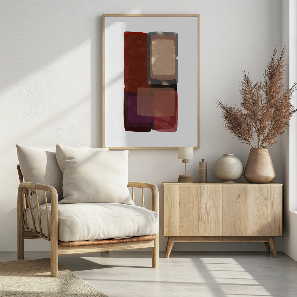 Deep Shades Shapes 1 | Poster