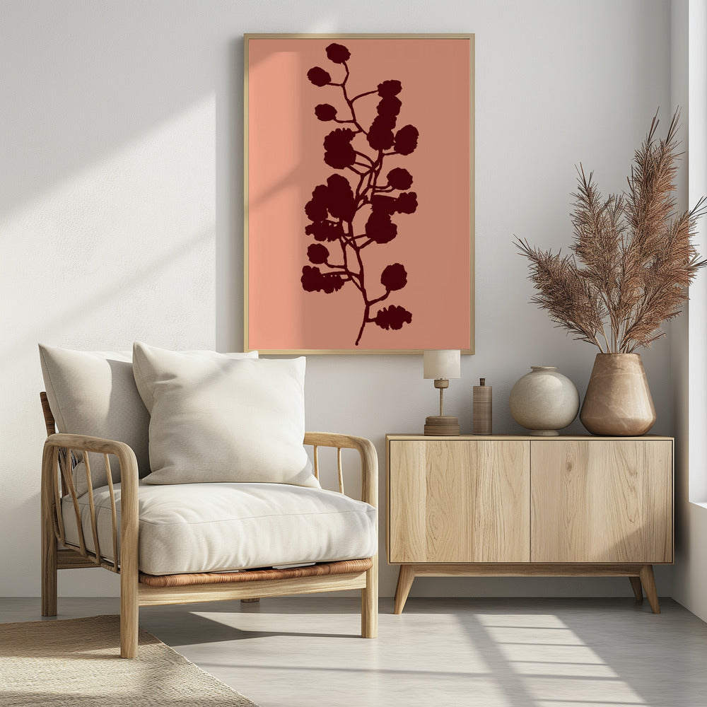 Bloemensilhouet 1 | Poster