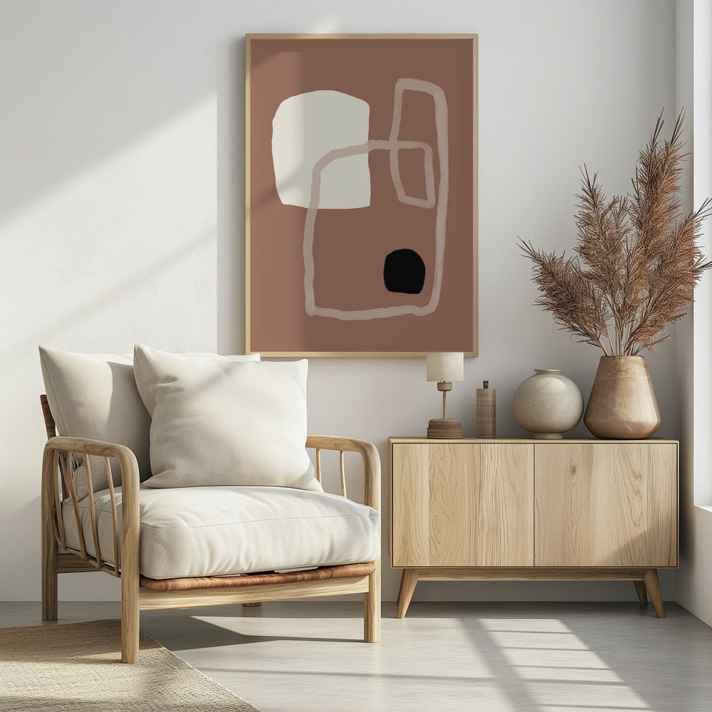 Earthy Geometrics Shapes | Poster