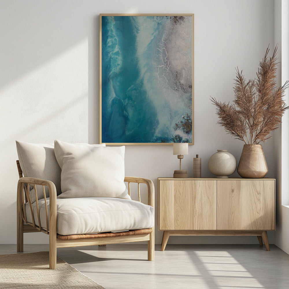 Kalmerende zee - Oceaandrift 1 | Poster