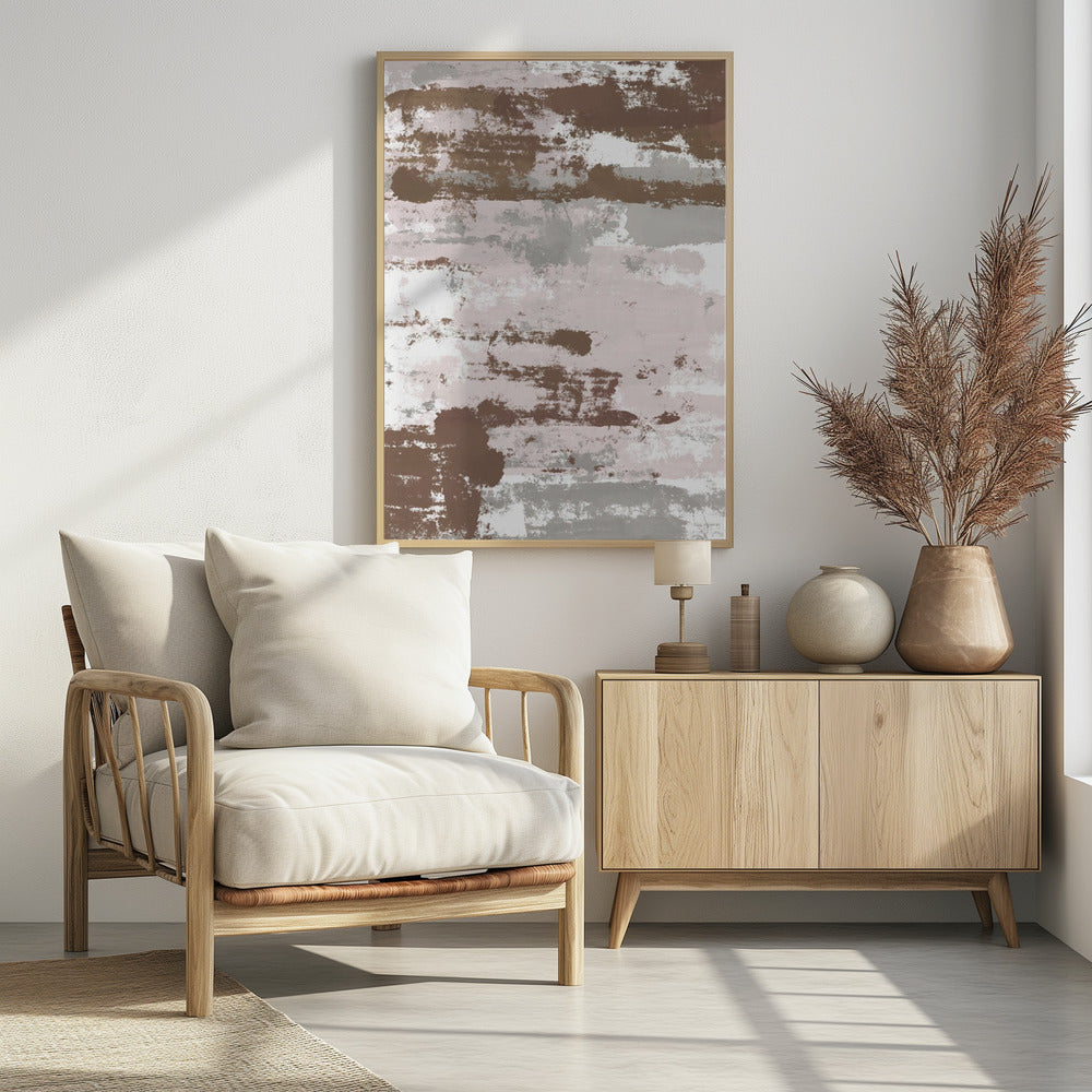 Abstracte Mocha Paden | Poster