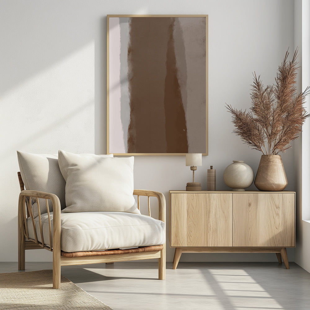 Abstracte Mocha-lineariteit | Poster