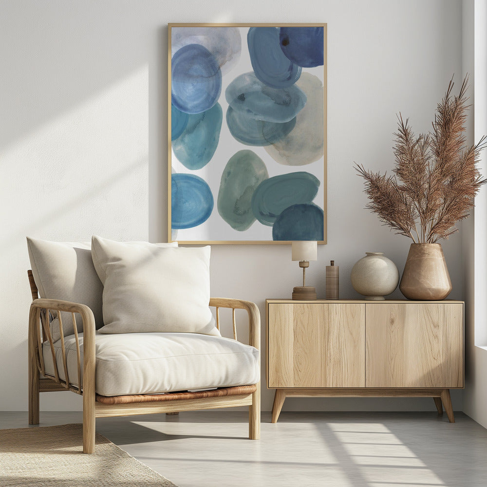 Tinten blauw 2 | Poster