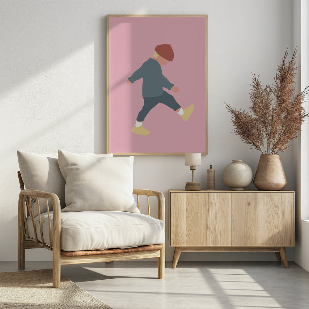Tamo - Walking Boy Silhouette | Poster