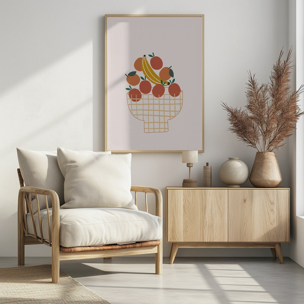 Kleurrijke fruitschaal | Poster