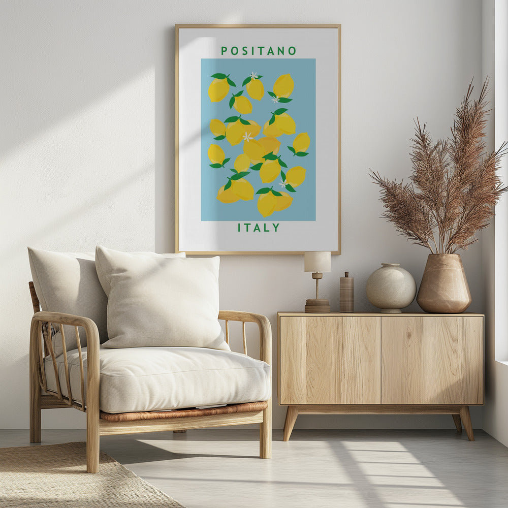 Citroenenbloemenmarkt | Poster