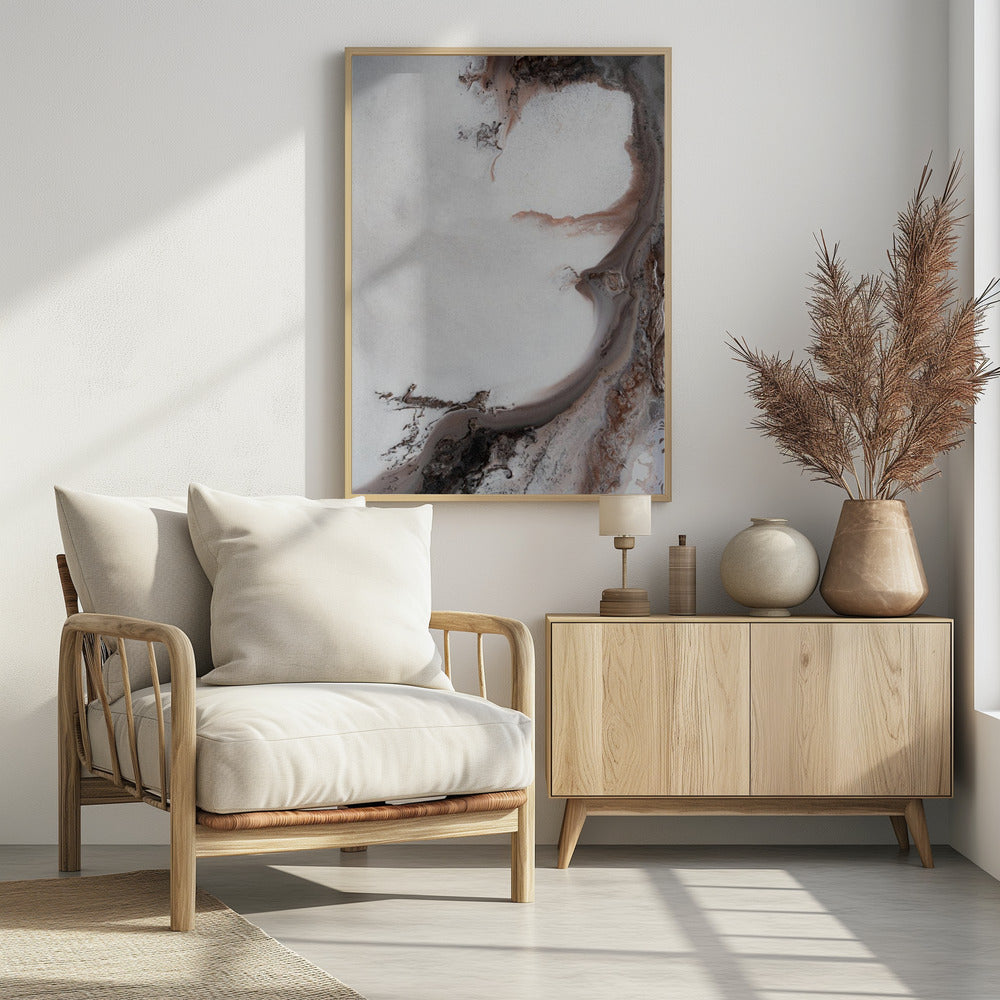 MINIMAL Art - Aardse Stromingen 1 | Poster