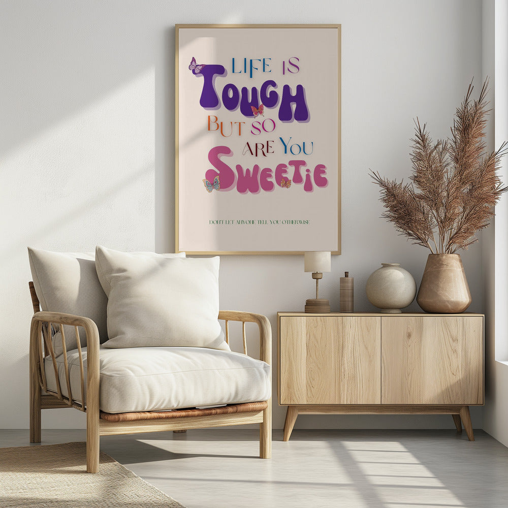 Kleurrijke typografische kunst | Poster