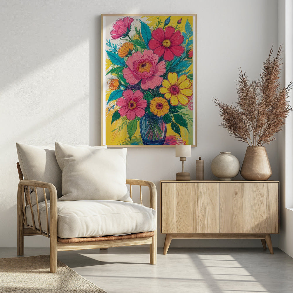 Bloeiende Bloemen | Poster