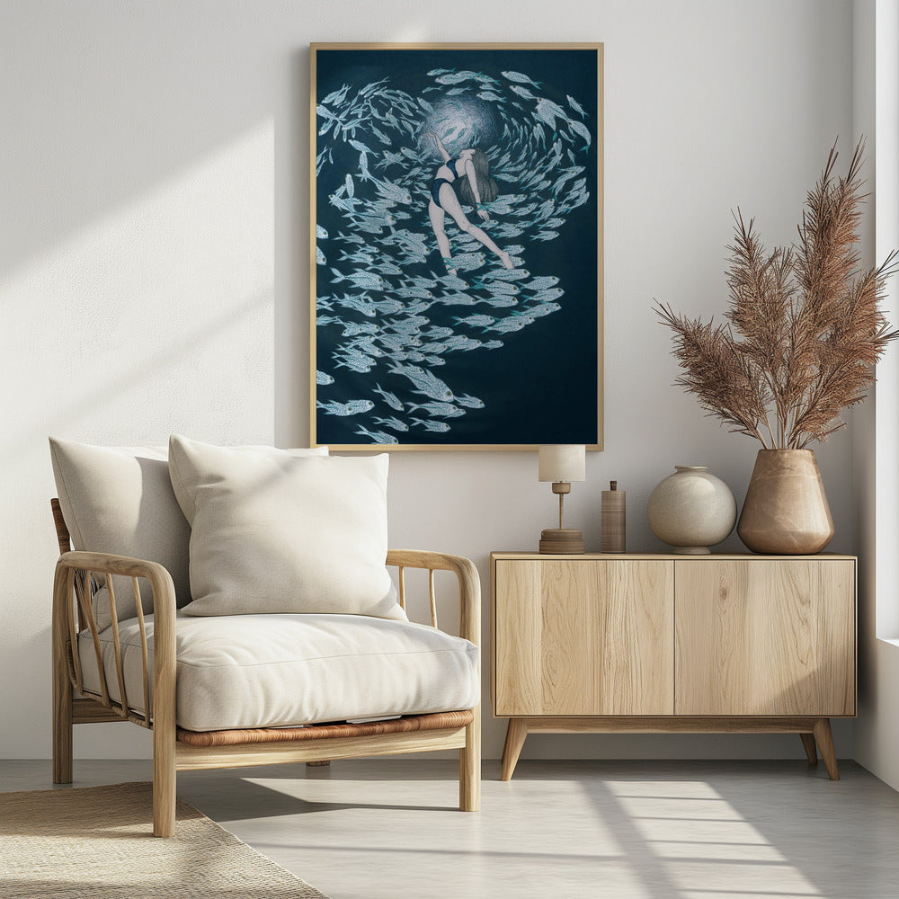 Even Fish Love the Sea Colour | Poster