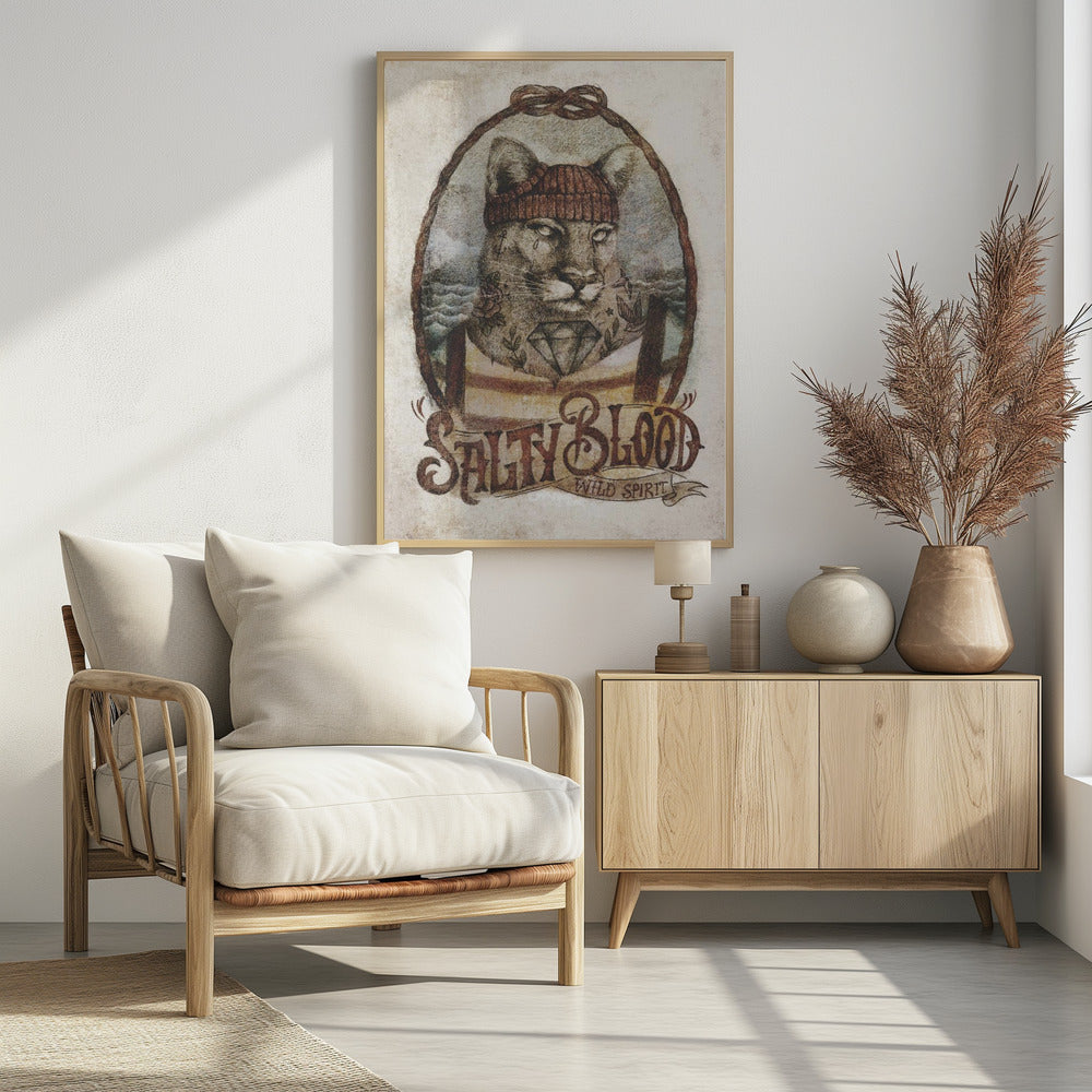 Oceanic Feline | Poster