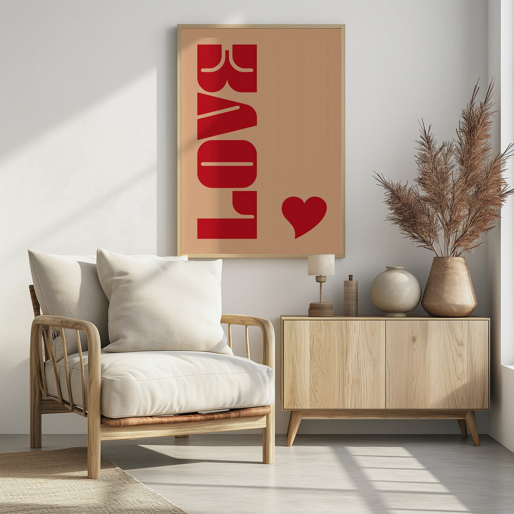 Red Bold Lettering | Poster