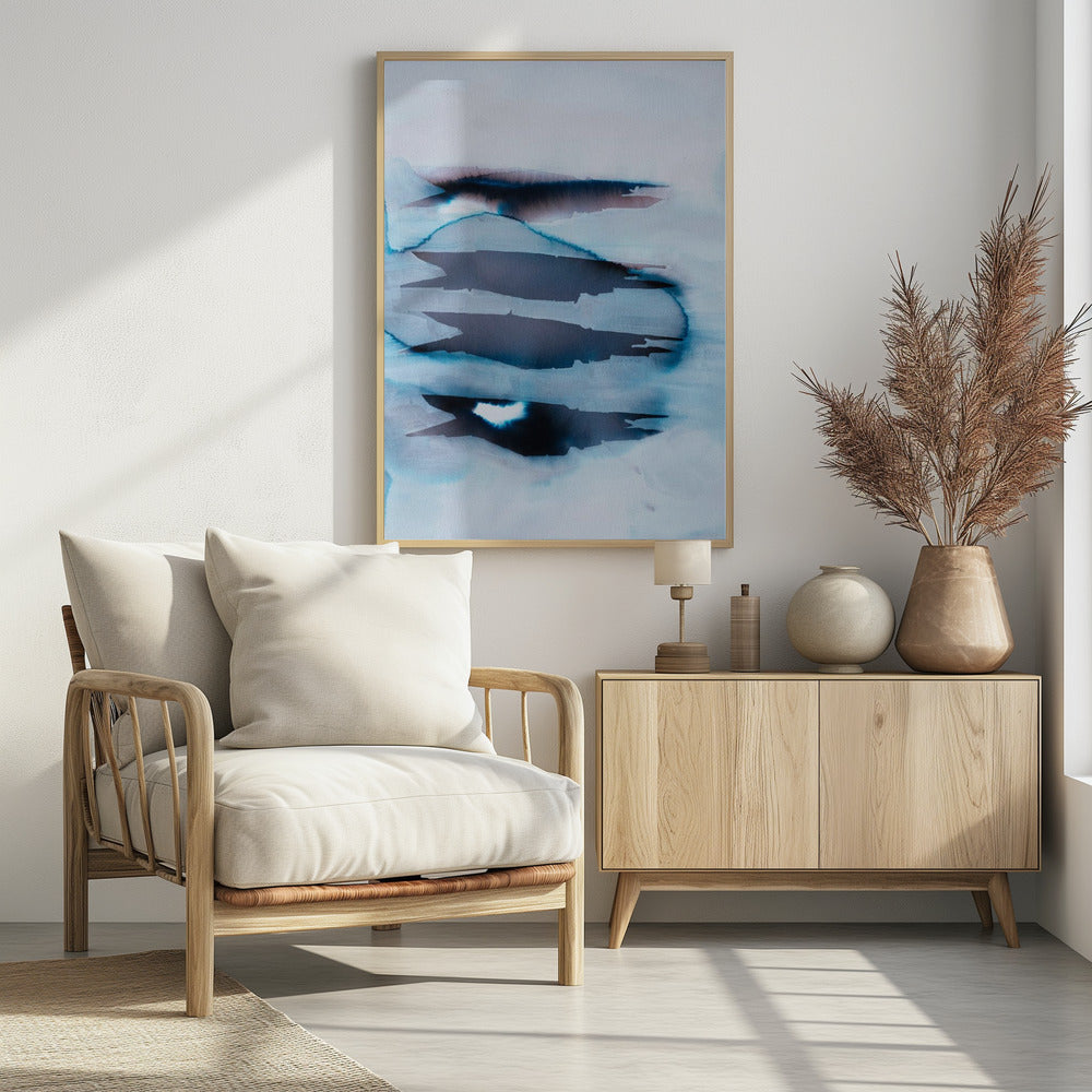 Doorschijnende lagen landschap | Poster
