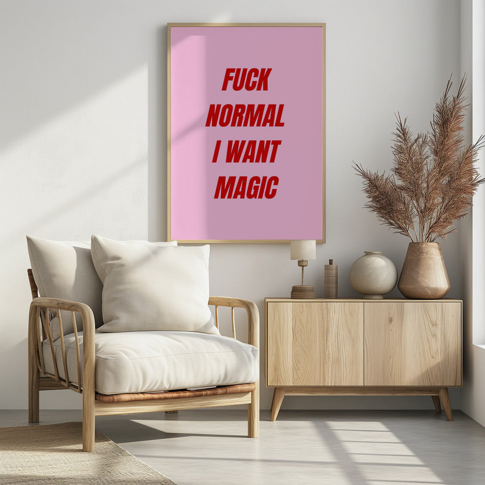 Vetgedrukte rode typografie | Poster