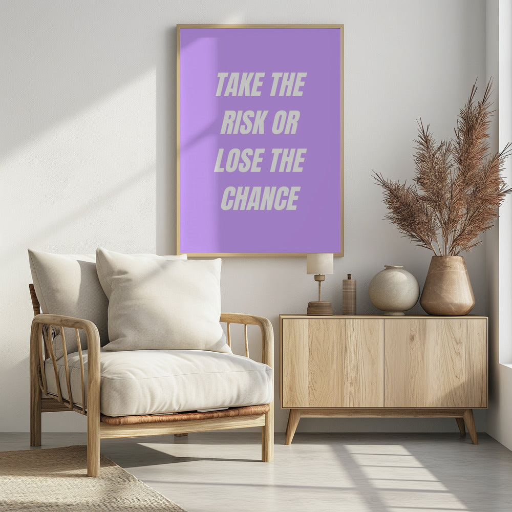 Neem het risico | Poster
