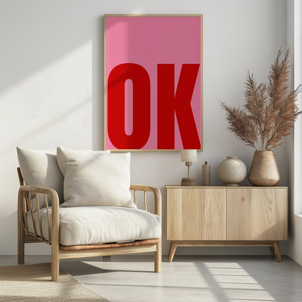Gedurfde minimalistische tekst | Poster
