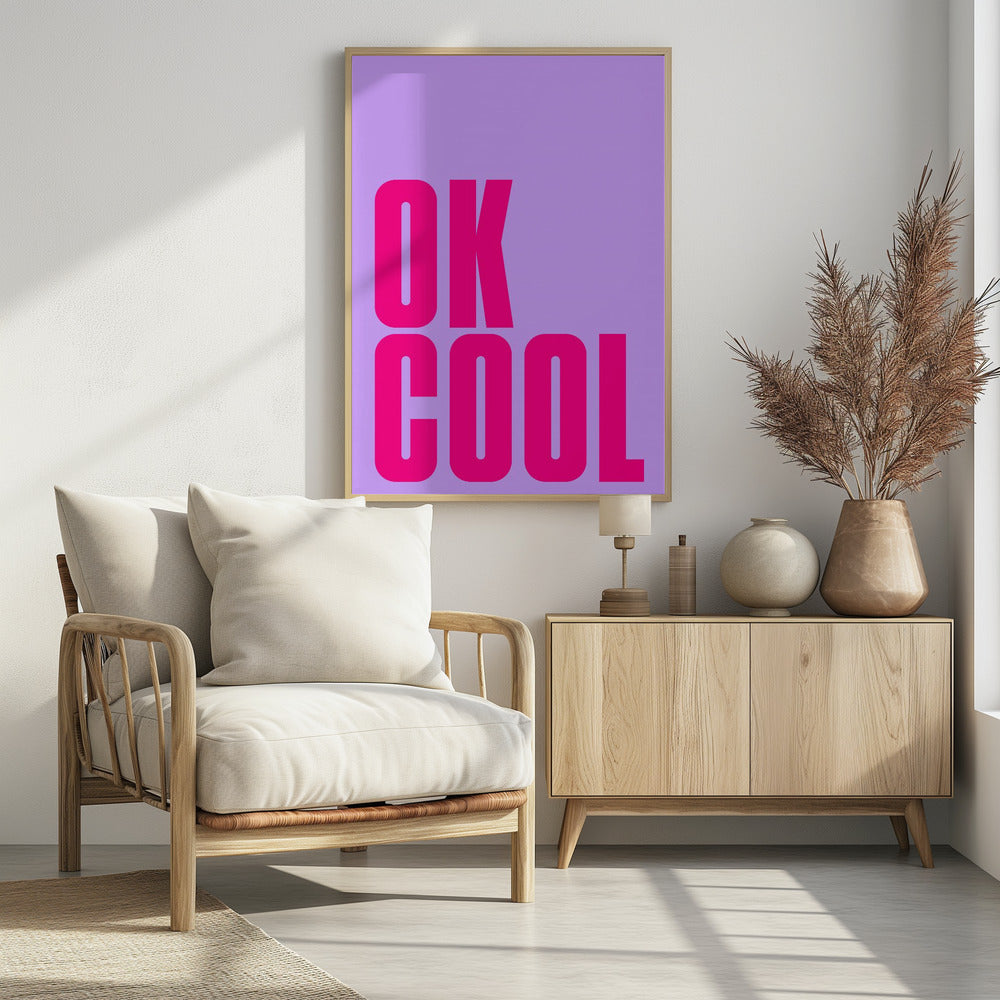 Gedurfde roze statement | Poster