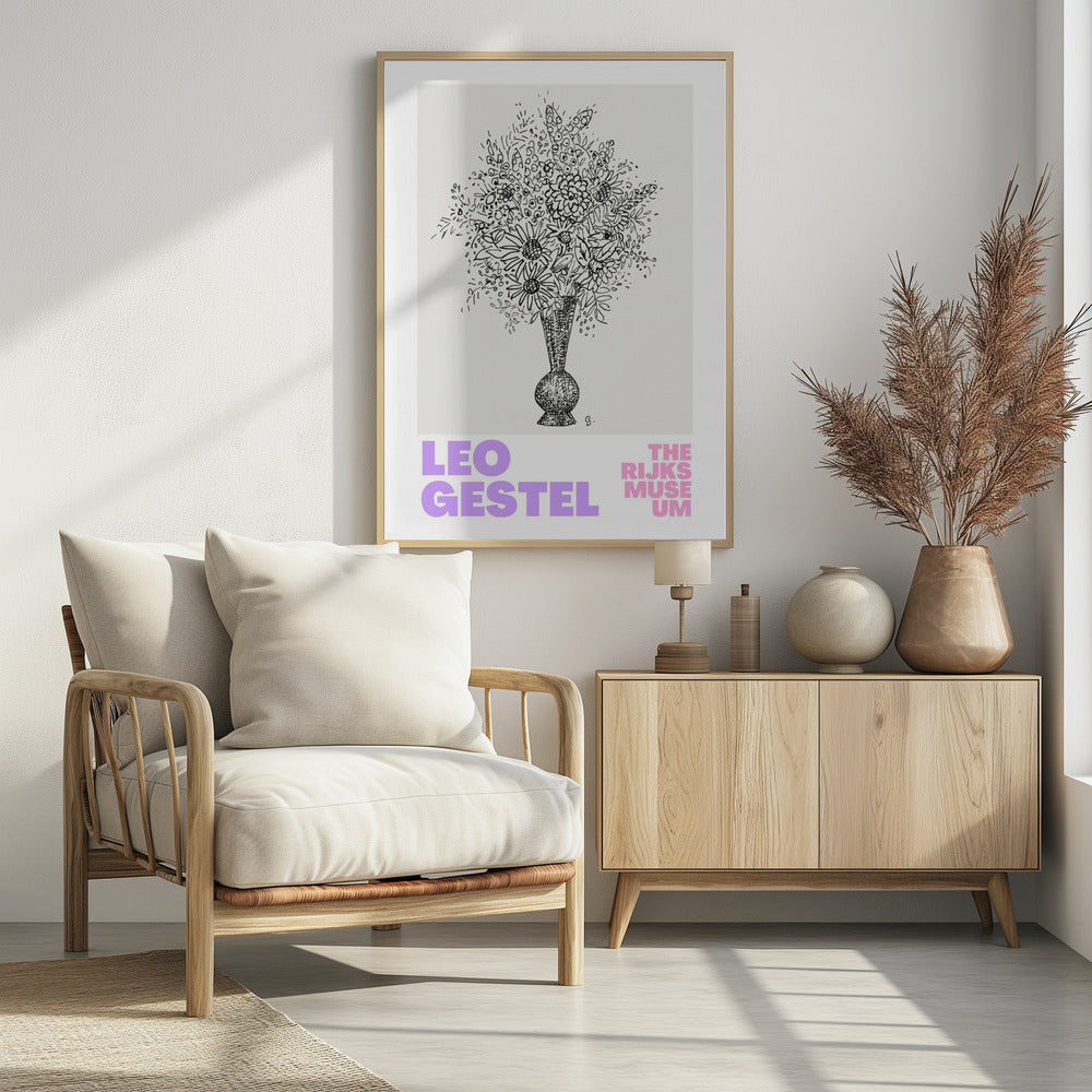 Elegante bloemen in een vaas | Poster
